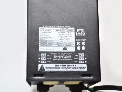 Regulador EV 2000E Con Elevador  Magom 110V