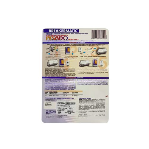 PROTRECTOR DE VOLTAJE  PARA ELECTRODOMESTICOS BREAKERMATIC 30 A 110 VAC