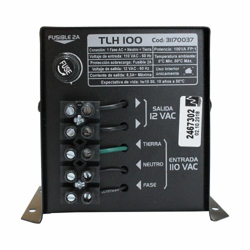TLH-100-Atras TRANSFORMADOR LUZ HALOGENA TLH-100W MAGOM