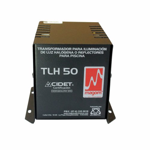 TLH-50VA-fup TRANSFORMADOR.LUZ HALOGENA TLH-50W CAJA METALICA MAGOM
