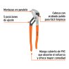 PEX-10+FC1 Pinza de extensión 10" mango de PVC, TRUPER