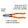 T201-8+FC1 Pinza para electricista 8" uso rudo, mango PVC, TRUPER