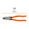 T201-8+FC2 Pinza para electricista 8" uso rudo, mango PVC, TRUPER