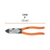 Pinza para electricista 8" alta palanca mango PVC, TRUPER