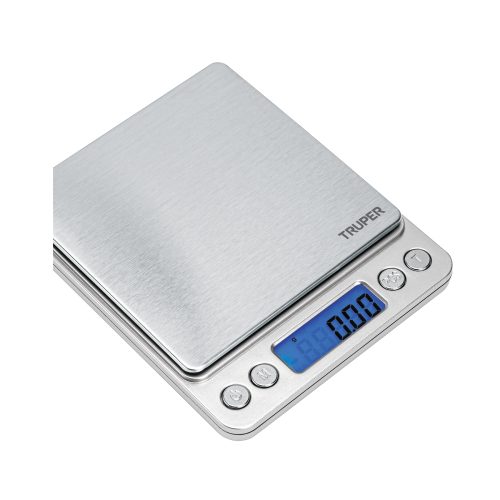 Báscula electrónica de precisión, de bolsillo, 500 g, TRUPER 102316