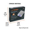 Báscula electrónica de precisión, de bolsillo, 500 g, TRUPER 102316
