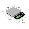 BASE-3+FC1 Báscula electrónica de precisión, recargable, 3 kg, TRUPER 102317