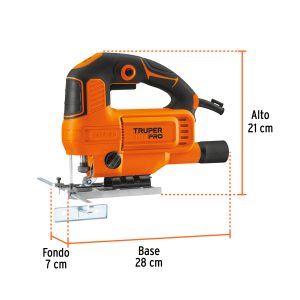 Sierra caladora 550W 4.5 A vel. variable, TRUPER PRO 15420