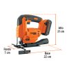 Sierra caladora 20V, 1 batería 2Ah, TRUPER PRO 102859