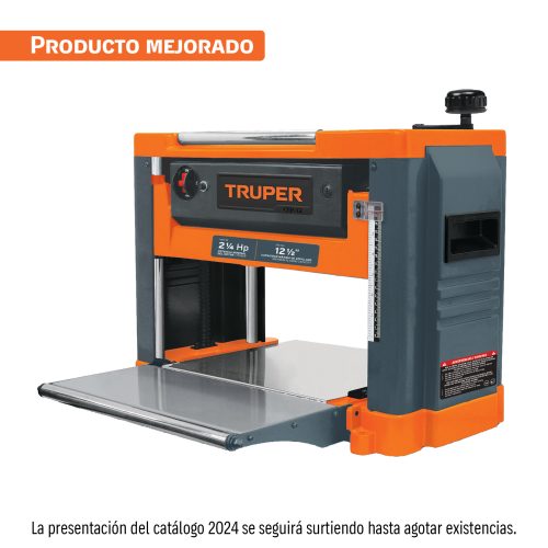 Cepillo portátil 12-1/2", 2-1/4 HP (1600 W), TRUPER 16240