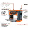 Cepillo portátil 12-1/2", 2-1/4 HP (1600 W), TRUPER 16240