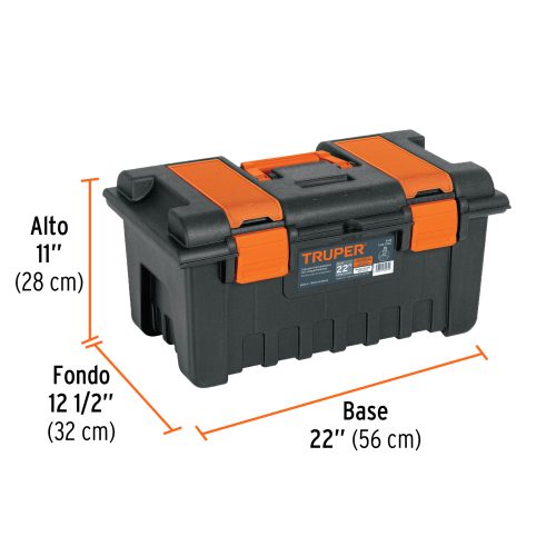 CHA-22NC+FC2 Caja para herramienta de 22" con compartimentos, TRUPER 11145