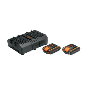 Combo cargador dual con 2 baterías de 2Ah, 20V, TRUPER PRO 103377