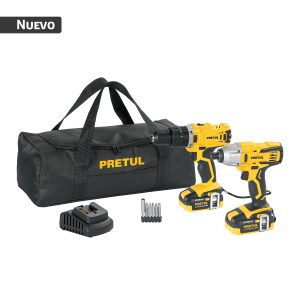 Combo rotomartillo/dest + dest/impacto, 20V, PRETUL 29020