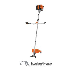 Desmalezadora a gasolina 52 cc mango tipo "bici", 18" corte (11032)