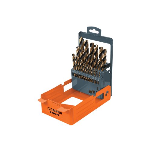 DESP-BAV-29C Juego de 29 brocas HSS para metal en estuche, TRUPER EXPERT 50004