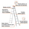 EST-28+FC1 Escalera de tijera tipo ll 8 peldaños y bandeja, TRUPER