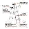 EST-34+FC1 Escalera de tijera tipo III 4 escalones y bandeja, TRUPER