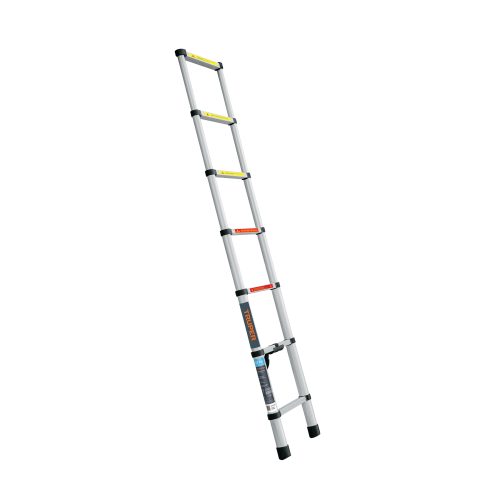 ESTE-207 Escalera de tijera, tipo ll, 7 peldaños, fibra de vidrio