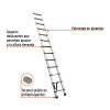 ESTE-213+FC1 Escalera telescópica,13 peldaños, tipo II, capacidad 102kg