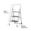 ESTU-3P+FC1 Escalerilla tubular, plegable, 3 peldaños, PRETUL (24120)