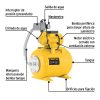 HIDR-1-2X24P+FC1 Equipo hidroneumático 24L, bomba periférica 1/2 HP, PRETUL 20183