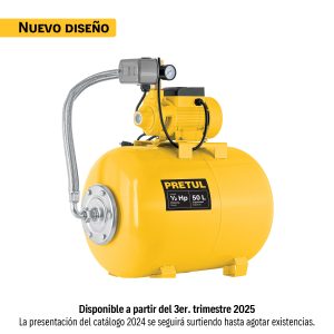Equipo hidroneumático 50L, bomba periférica 1/2 HP, PRETUL 20184