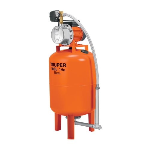 HIDR-1X100 Equipo hidroneumático 100L, jet inoxidable 1 HP, TRUPER 12255