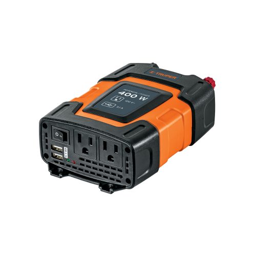 Inversor de corriente de 400 W con puertos USB, TRUPER 10449