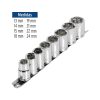 Juego de 8 dados cuadro 1/2" mm, PRETUL21176