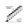 Juego de 8 dados cuadro 1/2" mm, PRETUL21176