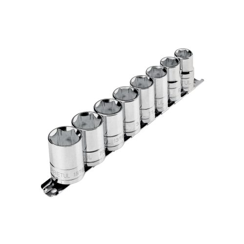 Juego de 8 dados cuadro 1/2" std, PRETUL 21170