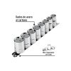 Juego de 8 dados cuadro 1/2" std, PRETUL 21170
