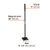 KR-1L+FC1 Pisón 8" x 8" con mango de acero de 48", TRUPER
