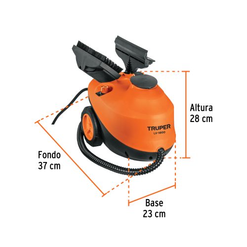 Limpiador a vapor, 1800W, TRUPER 103206
