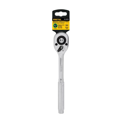 M-1252PB+E1 Matraca cuadro 1/2" cabeza de pera liberación rápida, PRETUL 21152