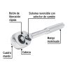M-1252PB+FC1 Matraca cuadro 1/2" cabeza de pera liberación rápida, PRETUL 21152