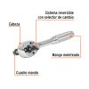 M-1412+FC1 Matraca triple cuadros 1/4", 3/8" y 1/2", TRUPER 13649