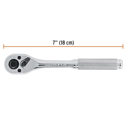 M-1412+FC2 Matraca triple cuadros 1/4", 3/8" y 1/2", TRUPER 13649