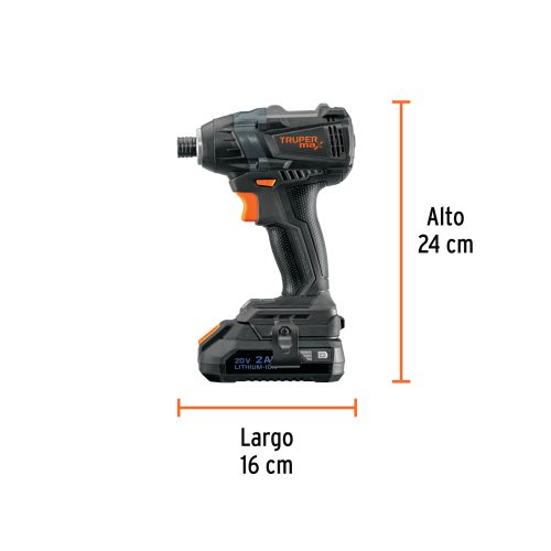 Destornillador de impacto, 20V, 2 baterías 2Ah, MAX 101402