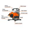 Motobomba autocebante 1"x1", gasolina 2HP, agrícola, TRUPER 103926