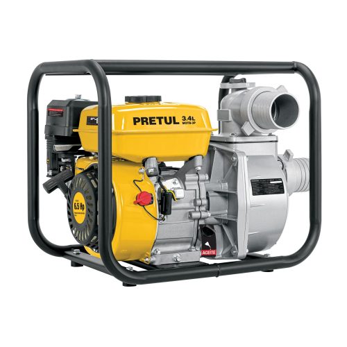 Motobomba autocebante 3"x3", gas. 6-1/2HP, agrícola, PRETUL 26063