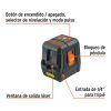 Nivel láser rojo, alcance 10 m, de pilas, TRUPER