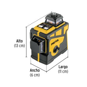 NL-12P+FC2 Nivel láser verde, alcance 25m, 12 líneas, recargable,PRETUL
