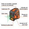 NL-20+FC1 Nivel láser verde, alcance 30 m, recargable, TRUPER