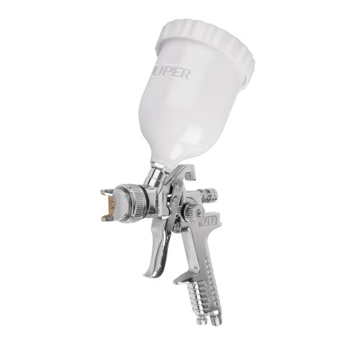 PIPI-440 Pistola p/pintar gravedad HVLP vaso plástico, 1.4 mm, TRUPER