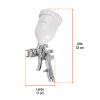 PIPI-440+FC2 Pistola p/pintar gravedad HVLP vaso plástico, 1.4 mm, TRUPER
