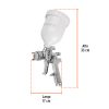 PIPI-442+FC2 Pistola p/pintar gravedad HVLP vaso plástico, 2 mm, TRUPER