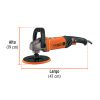 PULA-7A3+FC2 Pulidora rotativa 7", 1200W, TRUPER PRO 16626