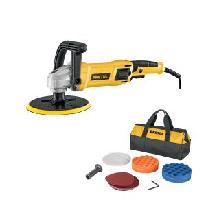 Pulidora rotativa 7", 1200W, con accesorios, PRETUL 28151